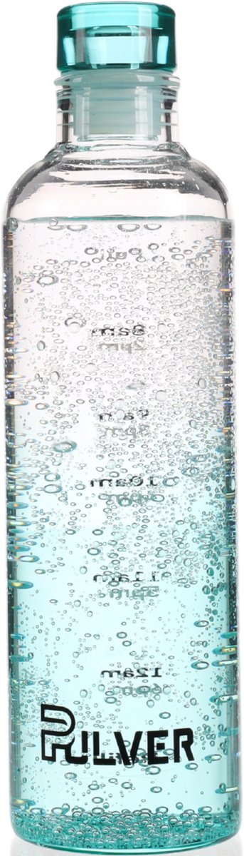 Pulver - Glazen Drinfles Drinkfles – BPA Vrij – 500 ml - Waterfles met draaidop – Drinkfles – lek vrij - thee / koffie -healthy - Groen