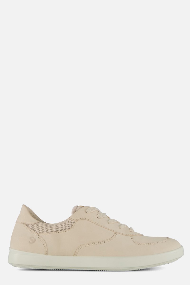 Ecco Leisure Sneakers Beige Leer - Dames