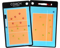 Coachbord volleybal - INCLUSIEF Magneten en stiften - tacktiekbord - coachbord - volleybal - coachmap volleybal - tacktiekbord volleybal