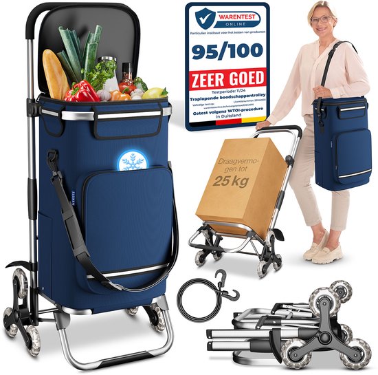 Andersen Chariot de Courses Royal Dante et Sac de Courses 45 litres
