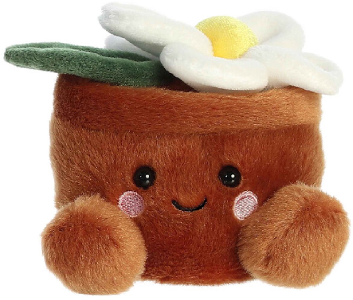 Palm Pals Junie Daisy Pluche Knuffel 15 cm - Bloem Plant Madeliefje