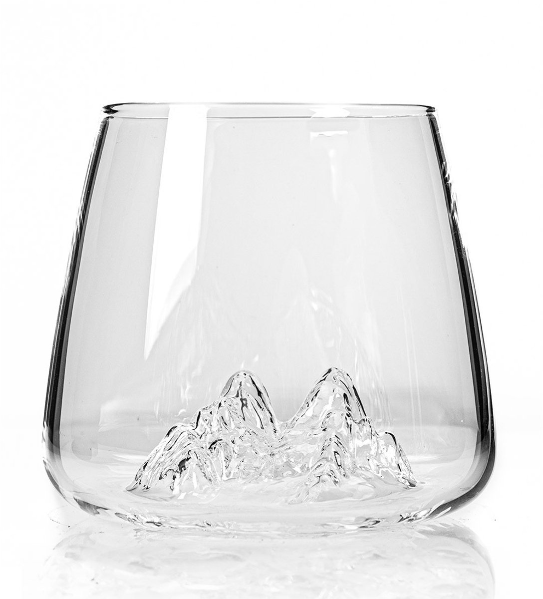 Alaskan Maker Topographic whisky glas 35cl set van 2 glazen-Tre Cime-Monte Rosa