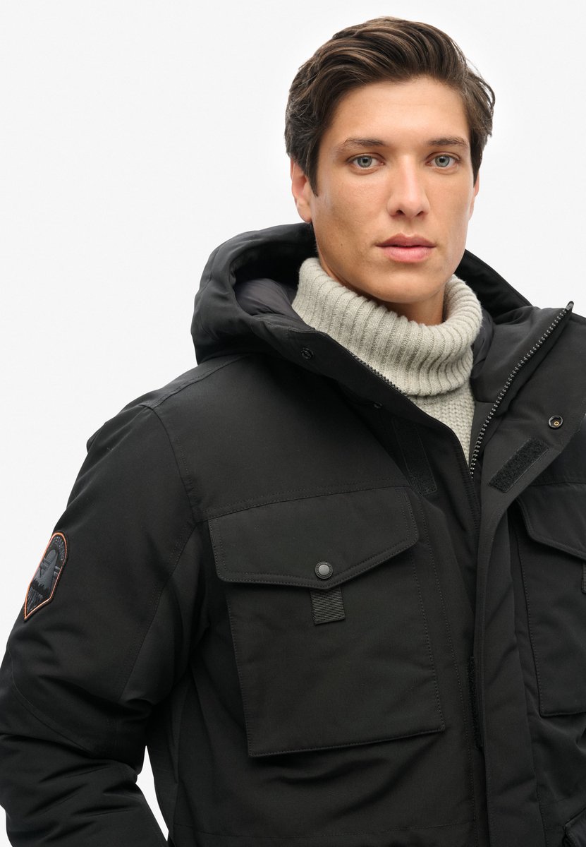 Superdry Everest Tactical parka Heren Gewatteerde jassen Zwart