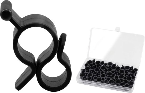 Somstyle Luifelhaken RV Set - 20 Stuks - Luifel Hangers voor Kampeertent, Camper & Caravan - Zwart van Somstyle — afbeelding 2