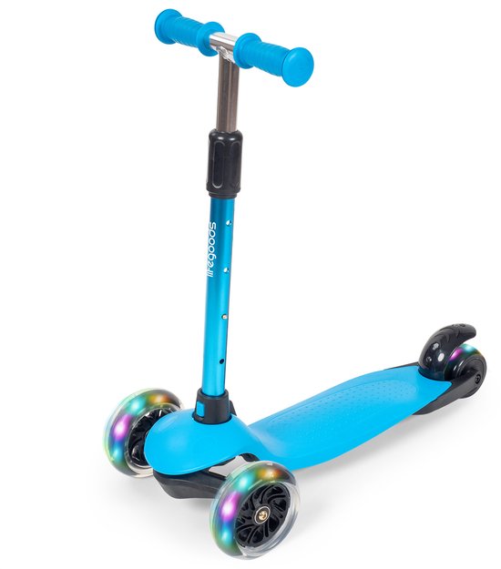 LifeGoods HappyStep - Kinderstep - Step 2-5 Jaar - 3 Lichtgevende Wielen - Jongens/Meisjes - Blauw
