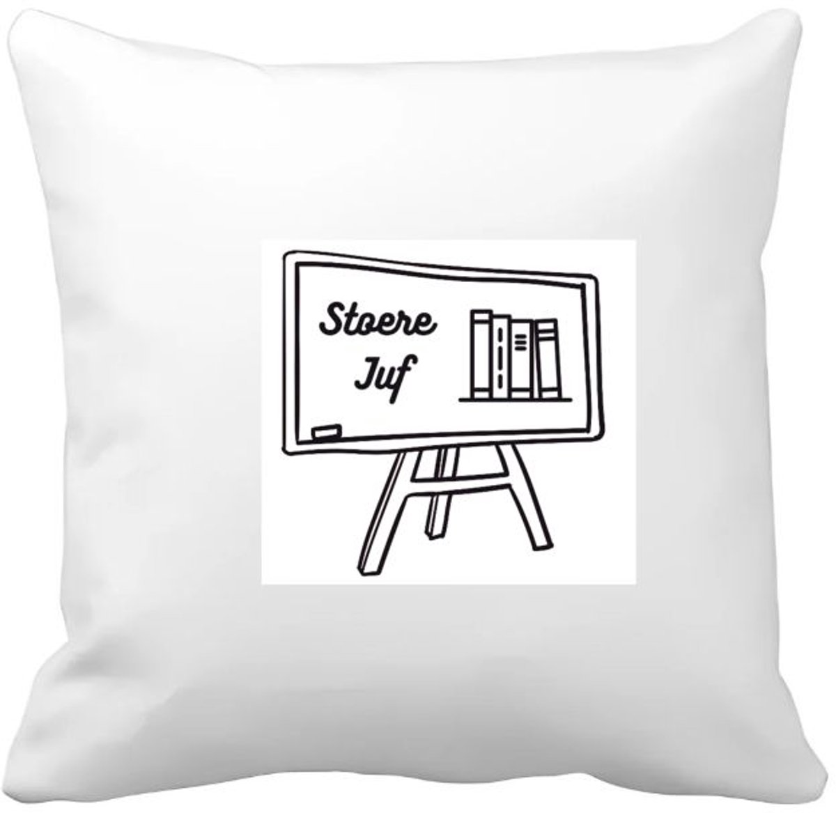 Akyol stoere juf Kussen hoes - Juf - juf - leraar - 40 bij 40 cm Multicolor
