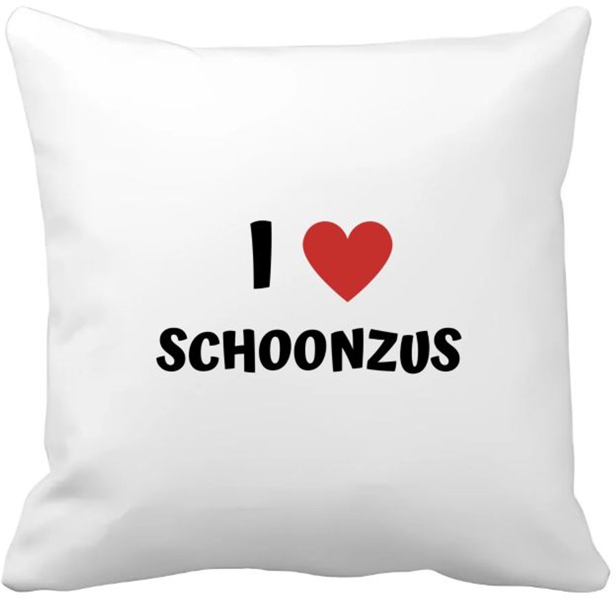 Akyol i love schoonzus Kussen hoes - Zus - de liefste schoonzus - verjaardag - cadeautje voor zus - zus artikelen - kado - geschenk - 40 bij 40 cm Multicolor