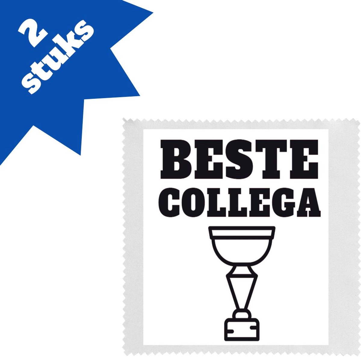Akyol - beste collega brillendoekjes - Beste collega - teamgenoot - cadeau - 17,8 bij 17,8 cm - 2 stuks