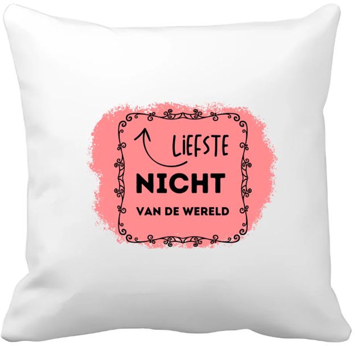 Akyol liefste nicht van de wereld Kussen hoes - Nicht - de liefste nicht - verjaardag - cadeautje voor nicht - kado - geschenk - 40 bij 40 cm Multicolor