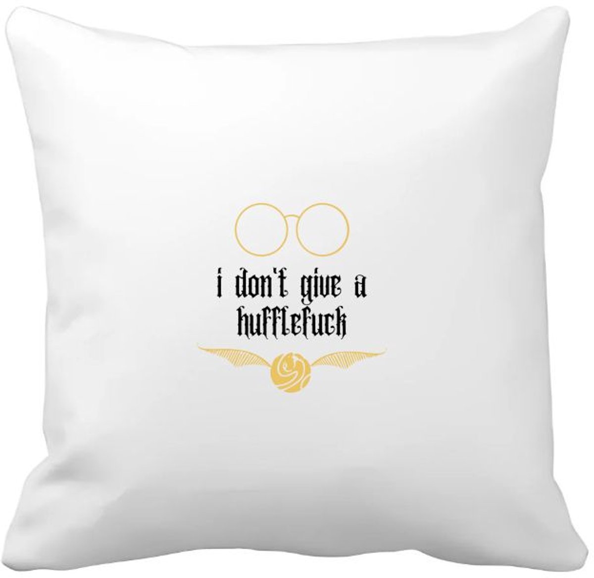 Akyol i don't give a hufflefuck Kussen hoes - Quotes - het boeit mij niet - grappige tekst - quotes - verjaardagscadeau - verjaardag - cadeau - kado - geschenk - gift - 40 bij 40 cm Multicolor