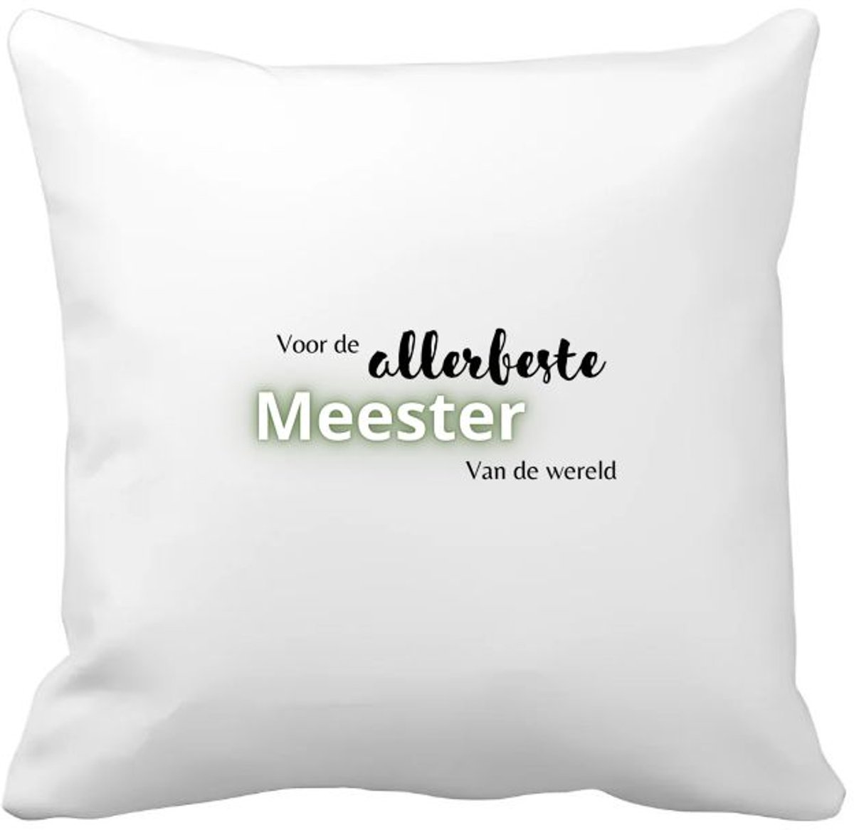 Akyol voor de allerbeste meester van de wereld Kussen hoes - Meester - de beste meester - meester - verjaardagscadeau - verjaardag - cadeau - afscheidscadeau - geschenk - leuke cadeau - kado - gift - meesterdag - 40 bij 40 cm Multicolor