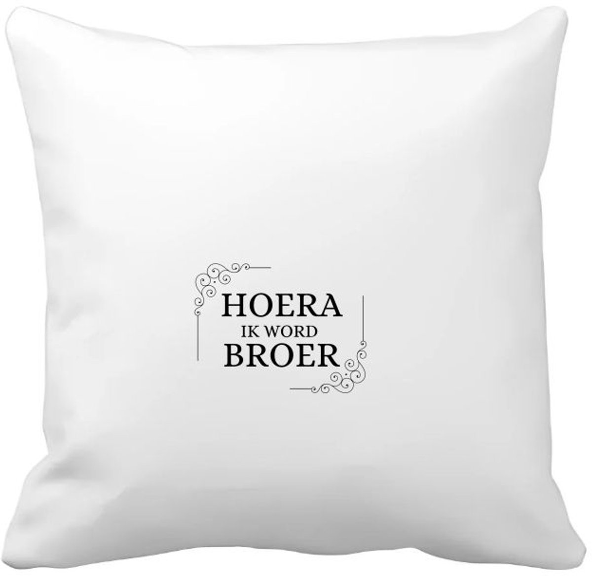 Akyol hoera ik word broer Kussen hoes - Broer - iemand die broer wordt - broer cadeautjes - cadeau - kado - geschenk - 40 bij 40 cm Multicolor