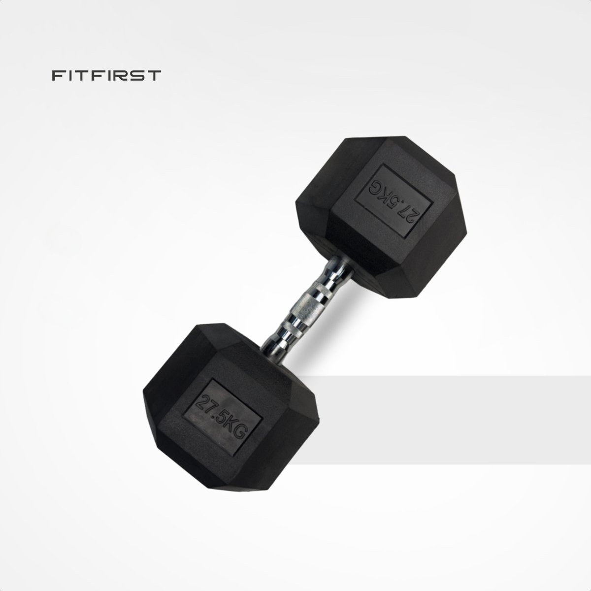 FitFirst® Hex Dumbbell 27,5KG | Stabiel en Stevig | Betrouwbaar | Voor Krachttraining | Fitness | Thuis Fitness | Sportschool Dumbells – foto 5