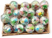 Plexi voetbal (10 stuks) - gevuld met snoepjes