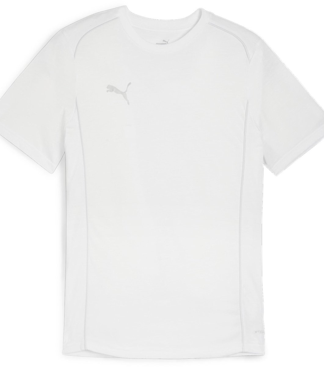 Puma Shirt TeamFinal CasuaLongsleeve Tee 658544 Puma White-Puma Silver-XL