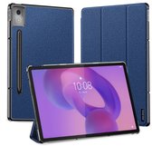 LSPCASA Coque Pour Lenovo Idea Tab Pro (12,7 Pouces 2025) Étui En Cuir PU Housse De Protection Avec Porte-Stylo Et Supportetui Tablette Pour Lenovo Idea Tab Pro(TB-373FU TB-375FC)-Bleu