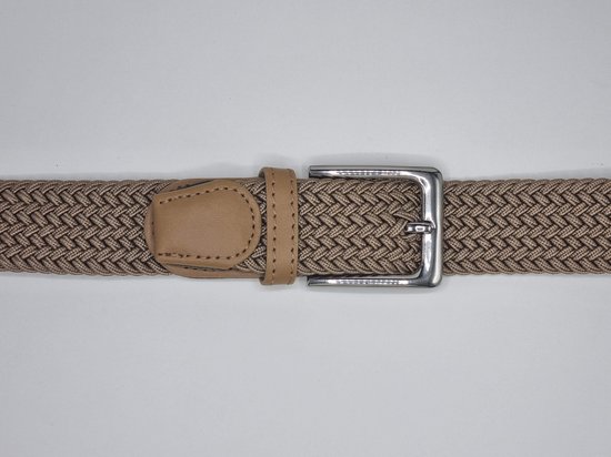 Ceinture élastique Ceinture extensible Ceinture tressée Ceinture tressée Ceinture élastique - unisexe - Couleur 1-Beige 2-Kaki 110 CM Offre pack de 2 de SKB Fashion