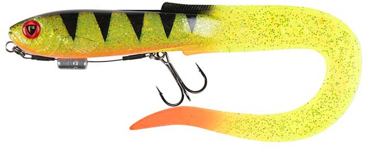 Fox Rage Slick Eel Loaded 28cm/11"" Size 1/0 - UV Perch