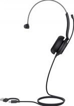Yealink UH35 Mono Teams - USB-C/A Headset Bedraad - Over-Ear - Zwart