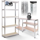 Étagère Supplémentaire Pour établi S-Rax, 120 X 60 Cm, Bleue, Supporte 300 Kg