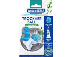 Dr. Beckmann Drogerbal + Wasgeur 50ml - Wasbol - Wasdrogerbal - Droogbal voor Wasdrogers - Droogkasten - Herbruikbaar - Vegan - Milieuvriendelijk - Gemaakt van Siliconen