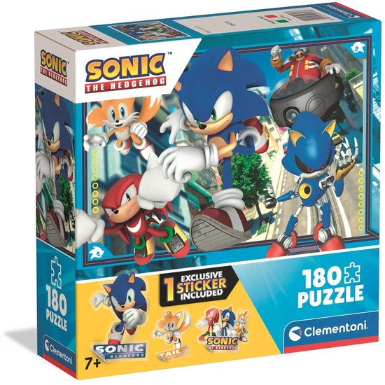 Clementoni - Kinderpuzzel - 180 Stukjes - Sonic the Hedgehog - Puzzel ...