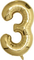 BTH – Feestartikelen – Ballonnen – Champagne Goud - Feestje – Cijfer - Ballon - Verjaardag Versiering - Feestversiering – Decor - helium