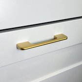Handgreep Goud RVS ''Florence'' - Handgreep Goud 96mm – Handgrepen kast - Meubelgrepen - Keukengreep goud - Kastgrepen -Handgrepen keukenkastjes - Meubelgreep - Handgrepen deurtjes - handgreep keuken - Deurgreep - ladegreep - incl schroeven