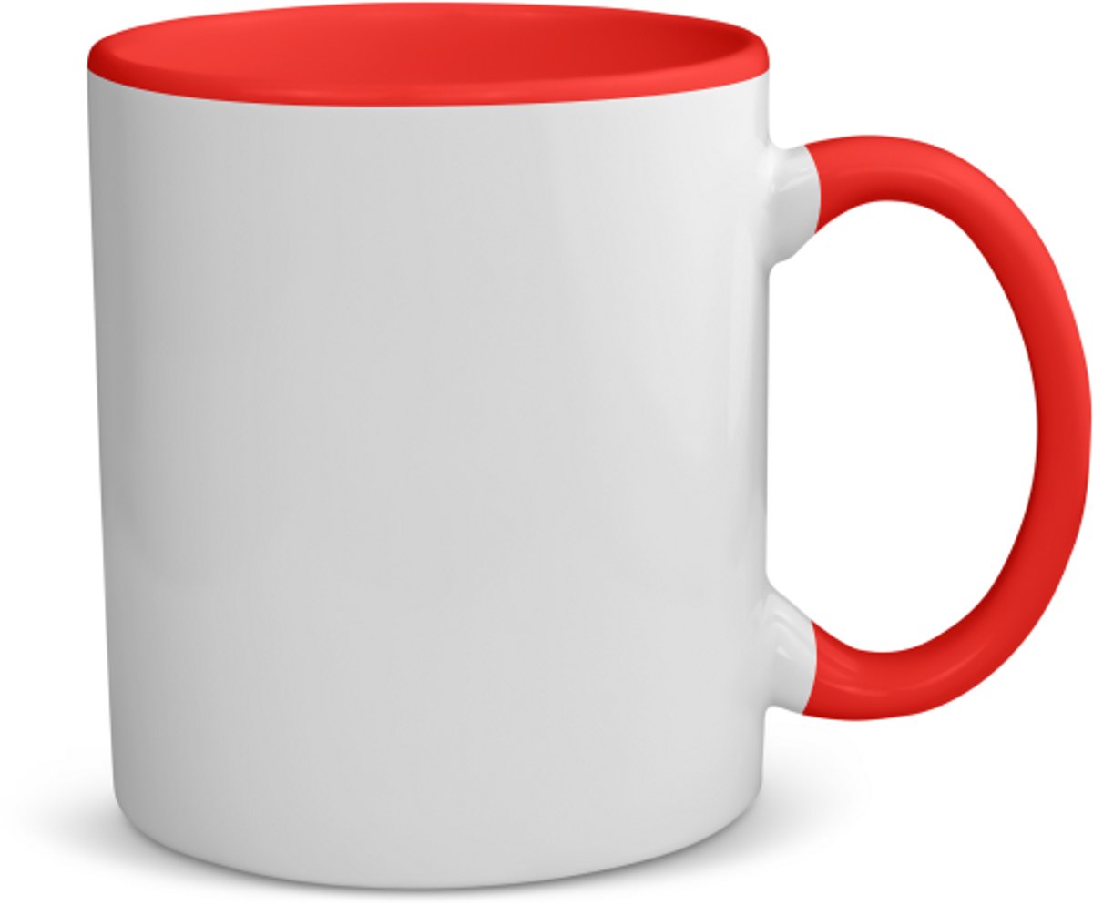 Akyol - hardloop met eigen naam koffiemok - theemok - rood - Hardlopen - hardloper - sport - 350 ML inhoud