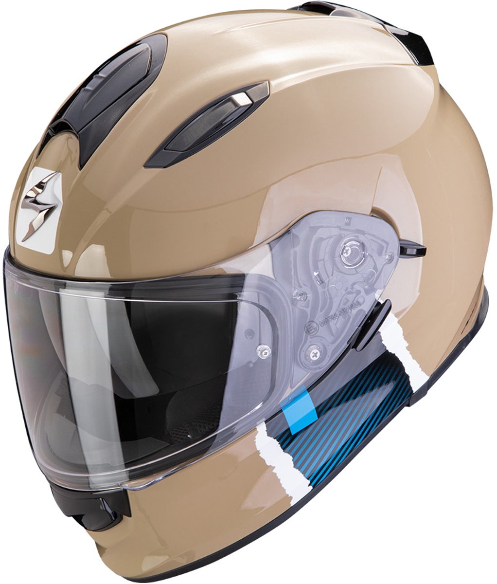 Scorpion EXO-491 Code Zand-Blauw Integraalhelm - Helm