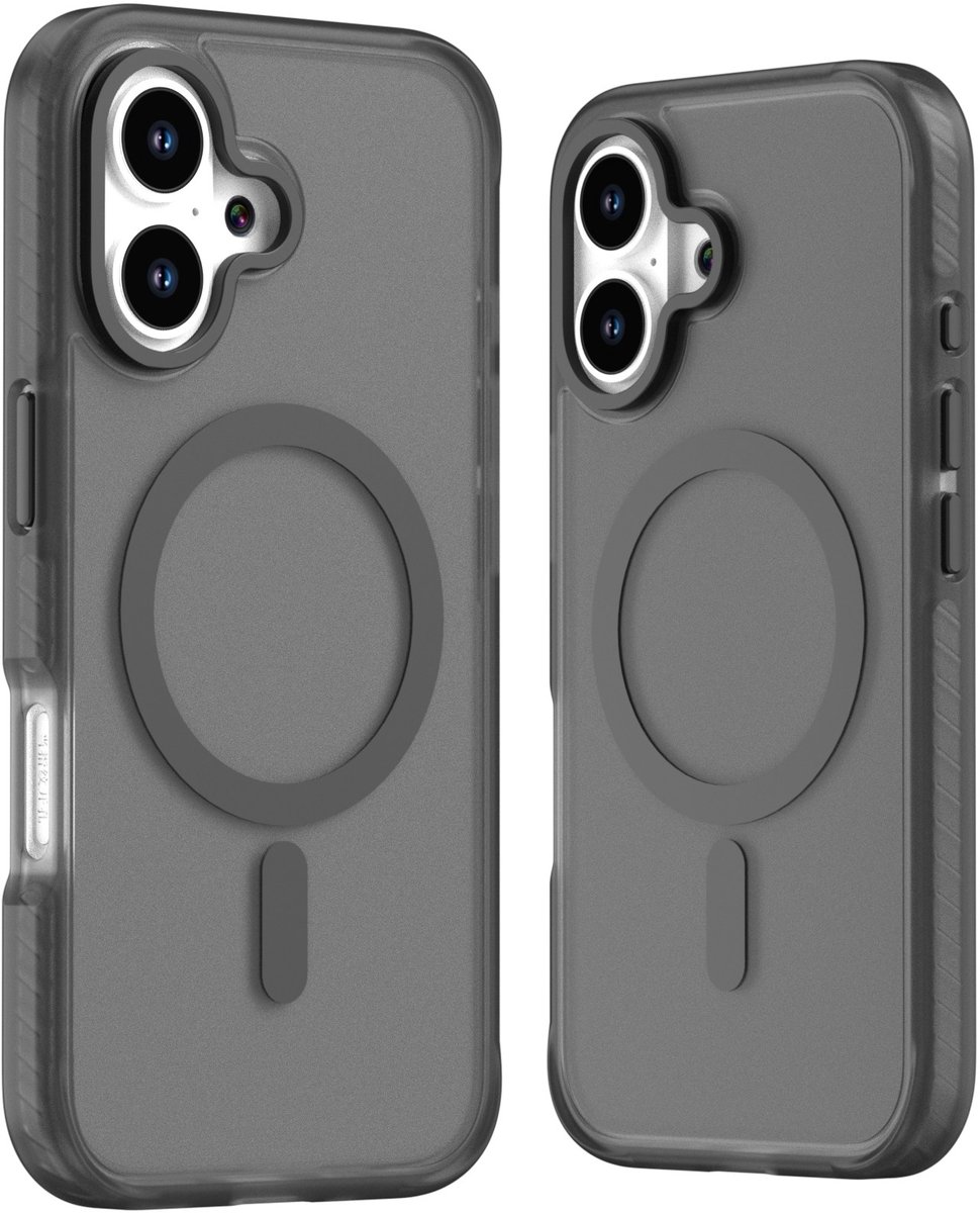Mobile5 - iPhone 16 Pro Magsafe-Compatible Backcover - Zwart met Lens Design