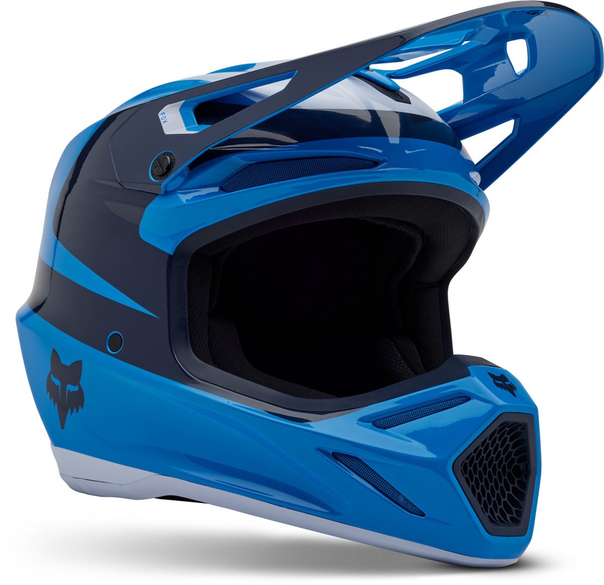 FOX V3 Divider MIPS Blauw Crosshelm - Helm