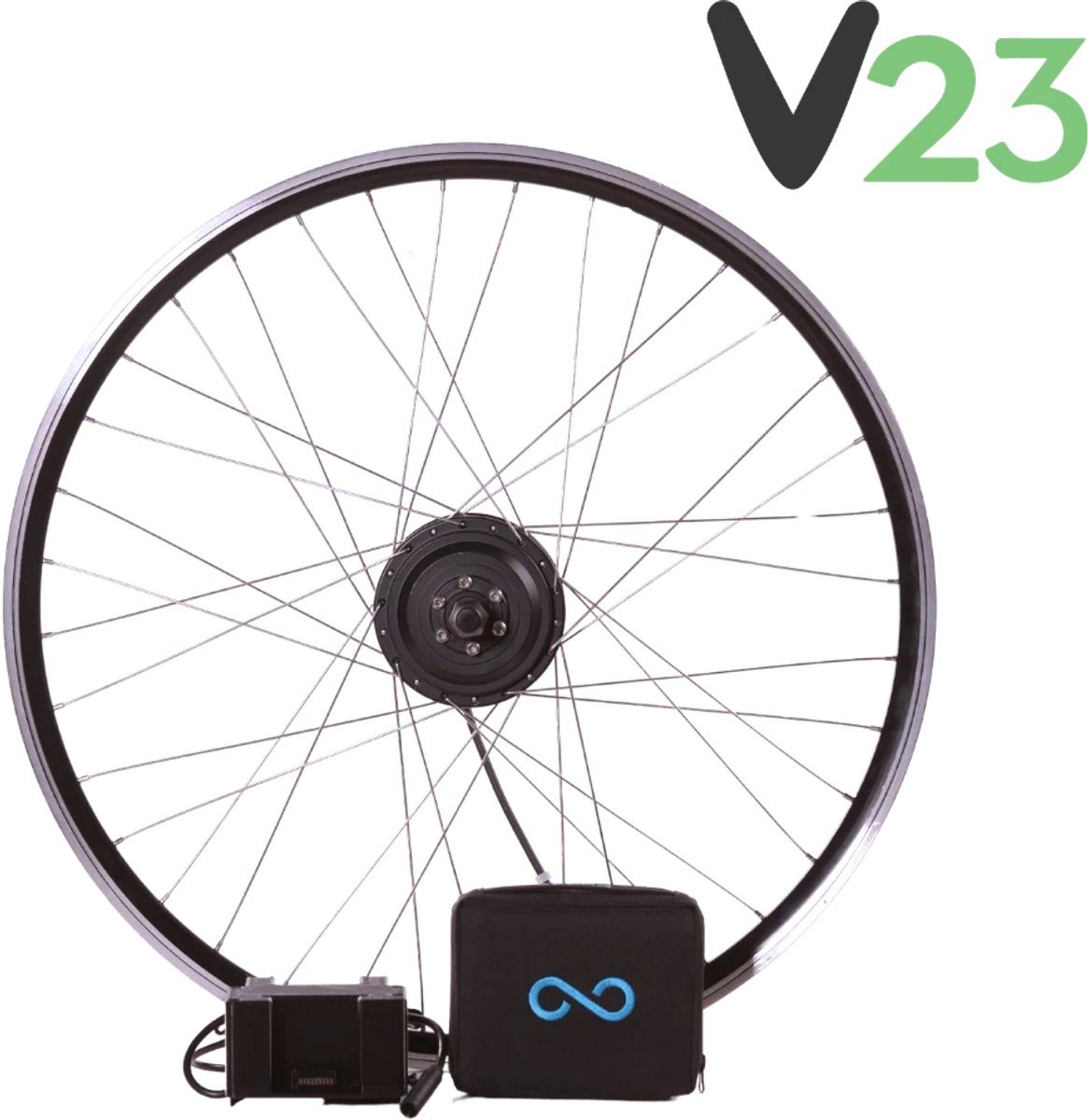 Byqee V23 [2nd Gen]: Elektrische fietsconversiekit voor alle soorten fietsen - 28 inch