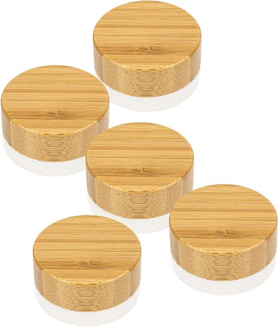 Tala Glazen Bewaarpot met Bamboe Deksel, 700ml - Luchtdicht, Milieuvriendelijk, Perfect voor Keuken, Voorraadkast en Organisatie - Duurzaam Glas en Stijlvol Bamboe Deksel