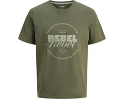 JJ REBEL - JREBGRAY TEE SS CREW NECK 4 PACK - Heren - T-shirts