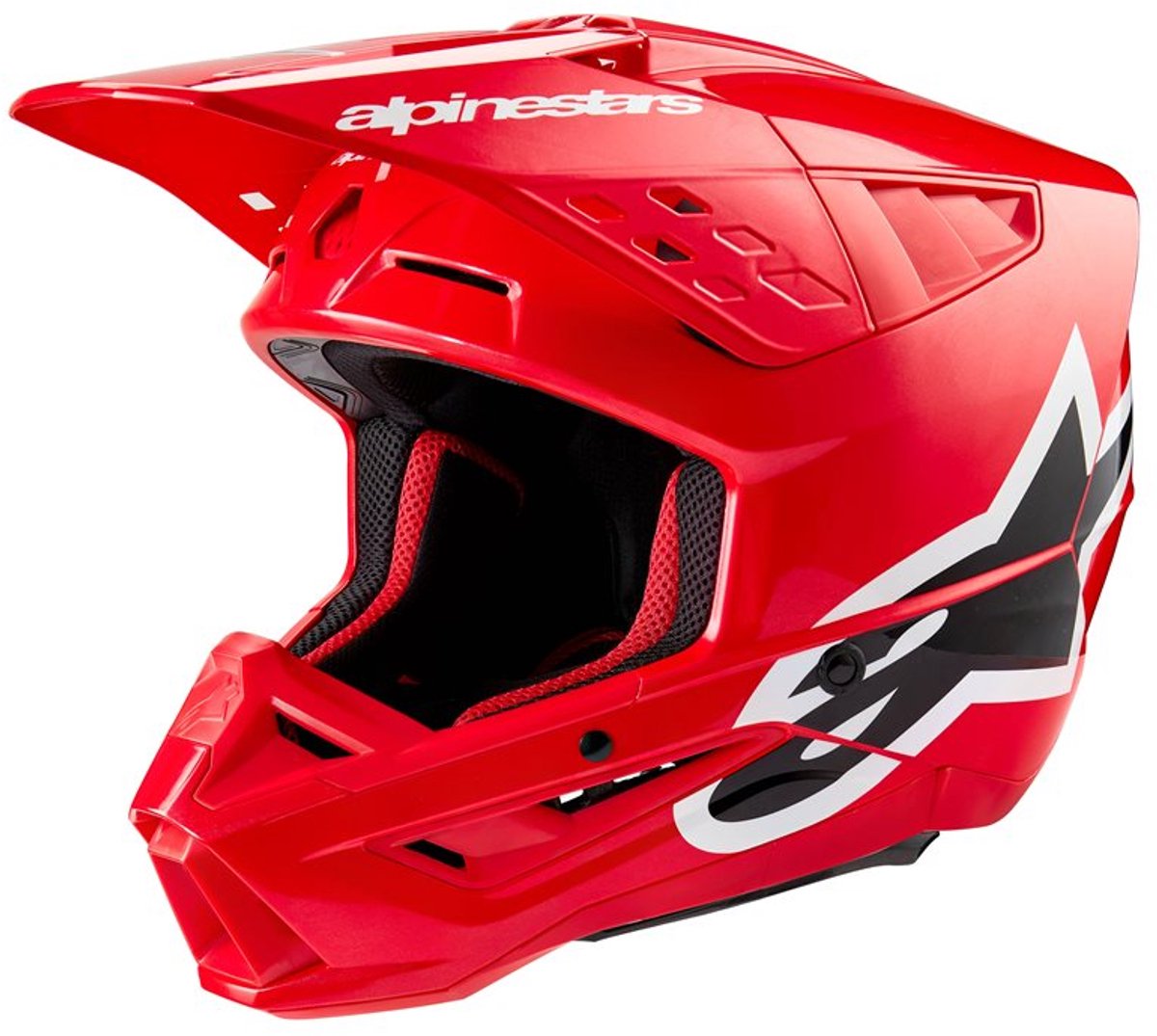 Alpinestars S-M5 Corp Helm Ece 22.06 Felrood Glanzend - Helm