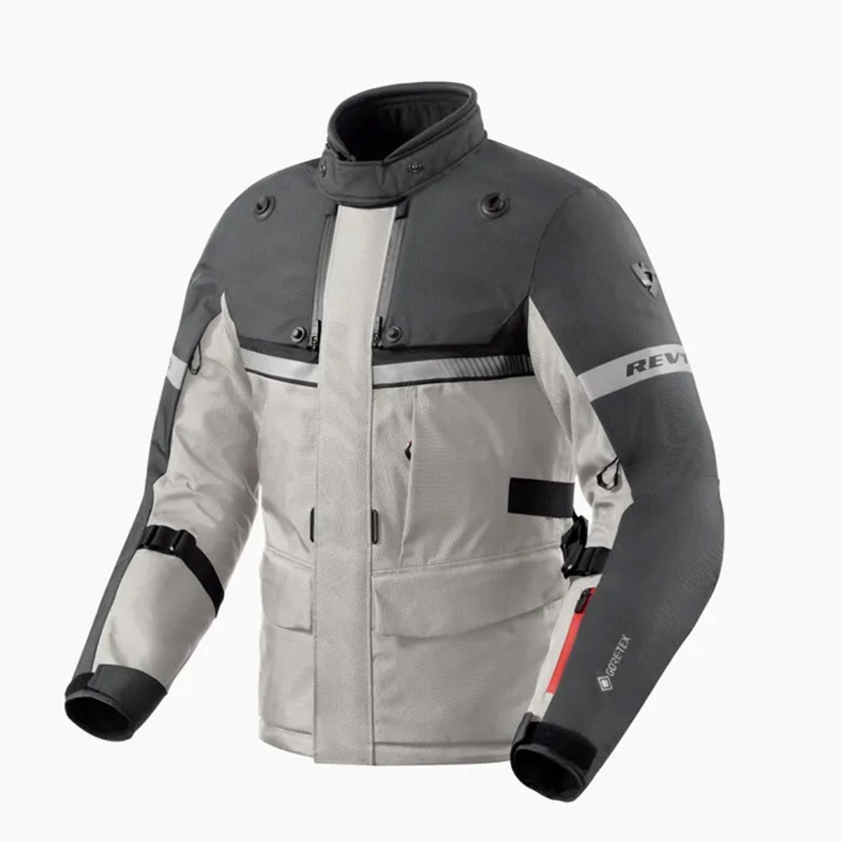 REV'IT! Poseidon 3 GTX Jas Zilver Antraciet - Maat L - Jas