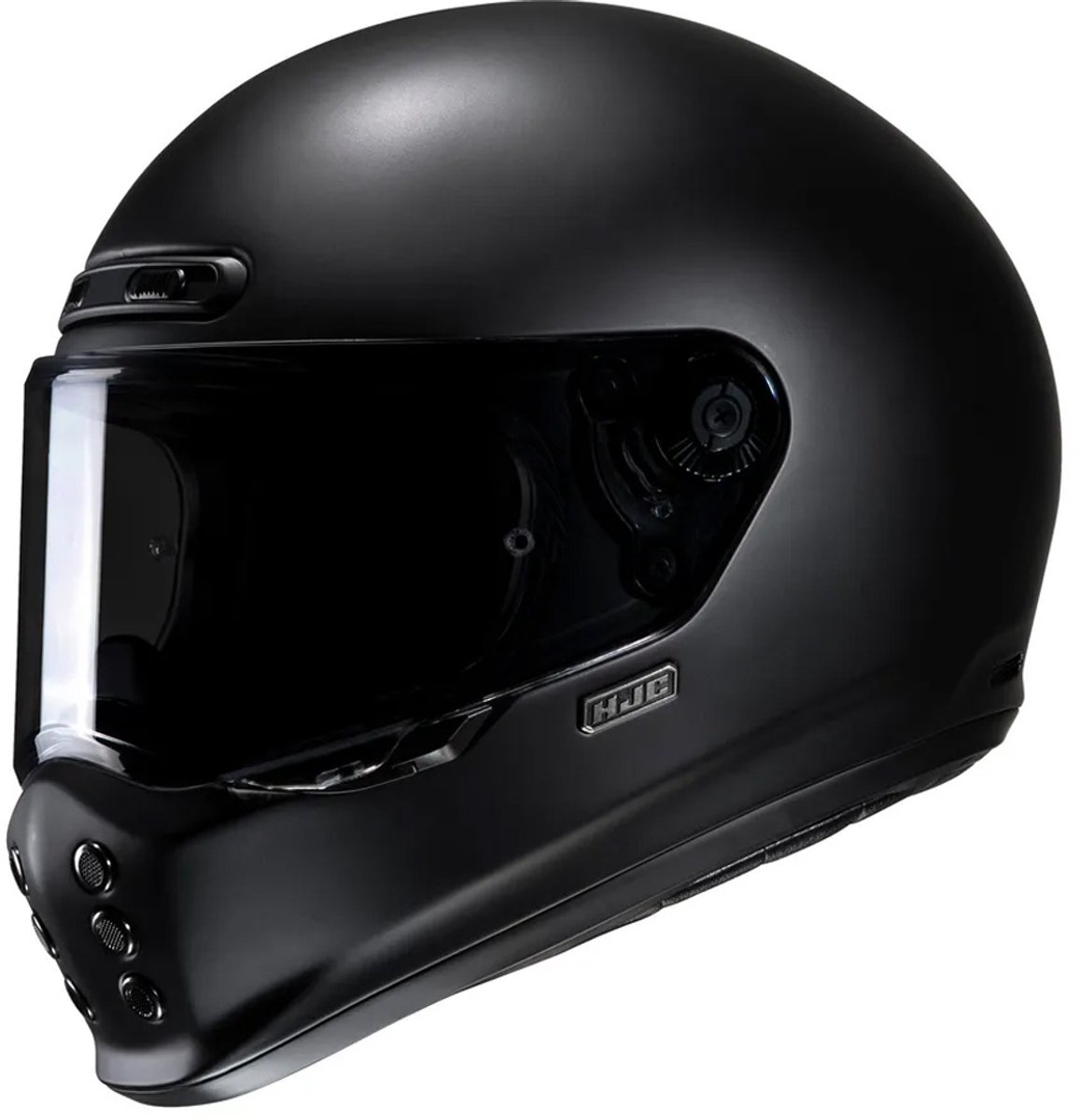 Hjc V10 Flat Black Semi Flat Black Full Face Helmets 2XL - Maat 2XL - Helm