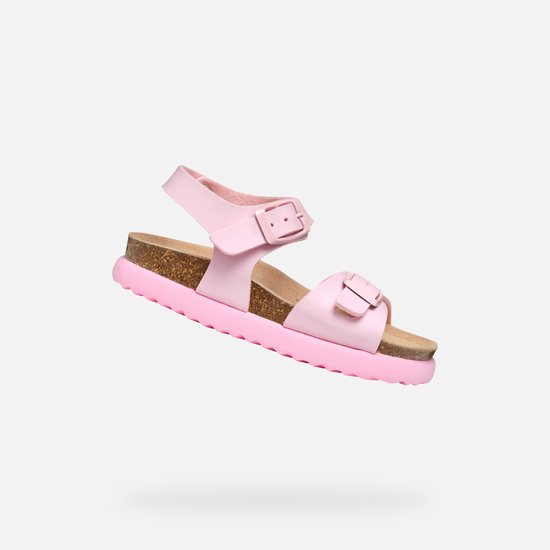 Sandales pour femmes GEOX Bubblebow pour fille - Rose clair - Taille 33