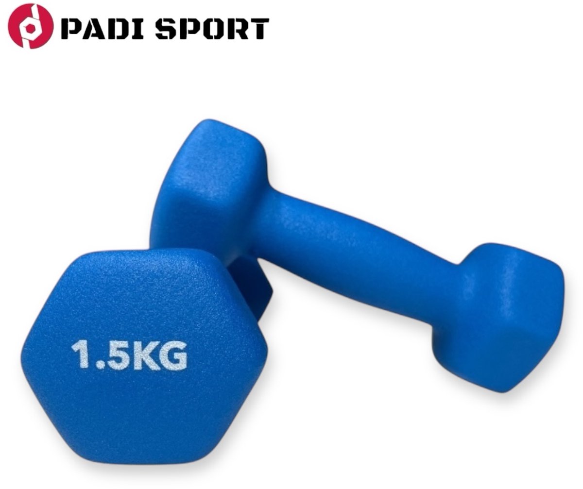 Padisport - Dumbells 1.5 Kg - Halter - Gewichten Set Halters - Gewichten 1.5 Kg - Blauw - Gewichten - Dumbells - Halters - Gewichtjes 1.5 Kg