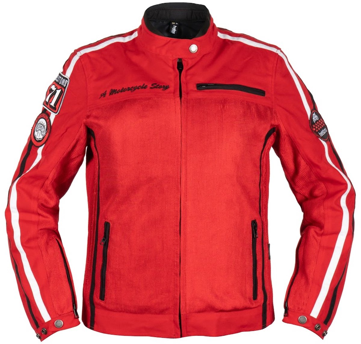 Helstons Queen Tissu Mesh Jas Rood - Jas