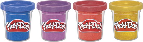 Play-Doh 4-pack Metallic glans boetseerklei