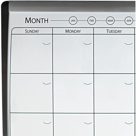 Nobo Maandplanner - 58,5 x 43,0 cm - Inclusief Magneet, Marker En Wisser