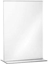 Kurtzy A5 Adhesieve Muur Poster Houders (12 Pak) - Universele Muur Montage - Kras en Breek Werend - Doorzichtig Acryl Bord Displays met Plakband - Kantoor, Winkel & Restaurant - Boren Niet Nodig