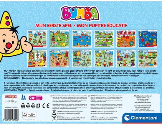 Education Clementoni - Bumba Mijn Eerste Quiz - Educatief Speelgoed 2-4 Jaar - Interactieve Pen van Clementoni — afbeelding 2