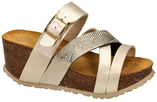 Dr Brinkmann - Dames - or - pantoufles et mules - pointure 40