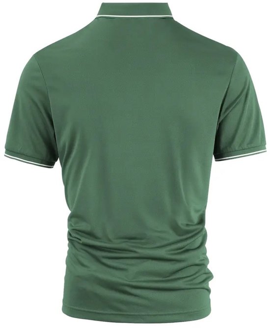 Livano Golf Shirt Heren - T-shirt - Golfkleding - Golfen - Golf Accessoires - Polo Shirt - Groen - Maat M van Livano — afbeelding 3