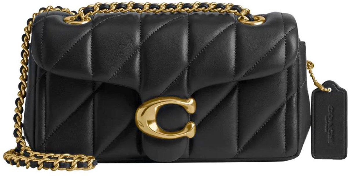 Coach Kleine Crossbodytas / Schoudertas Dames - Leer - Quilted Tabby 20 - Zwart