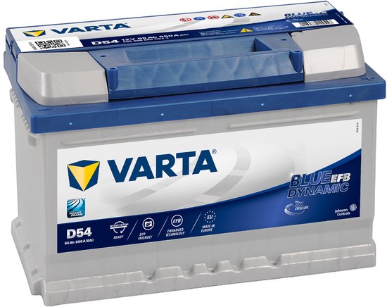 VARTA Blue Dynamic 12V 65Ah - Loodzuur - EFB - 565500065