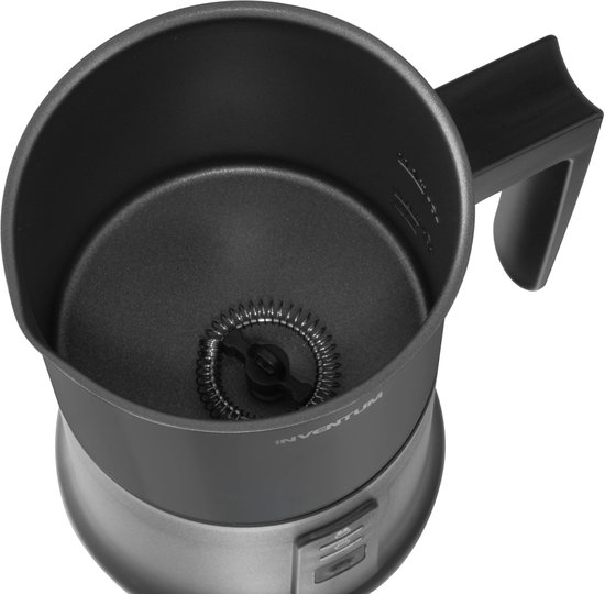 Inventum MK350B - Elektrische melkopschuimer - 115/240 ml - Warm/koud opschuimen - Verwarmen - PFAS vrij - Antikleeflaag - Zwart